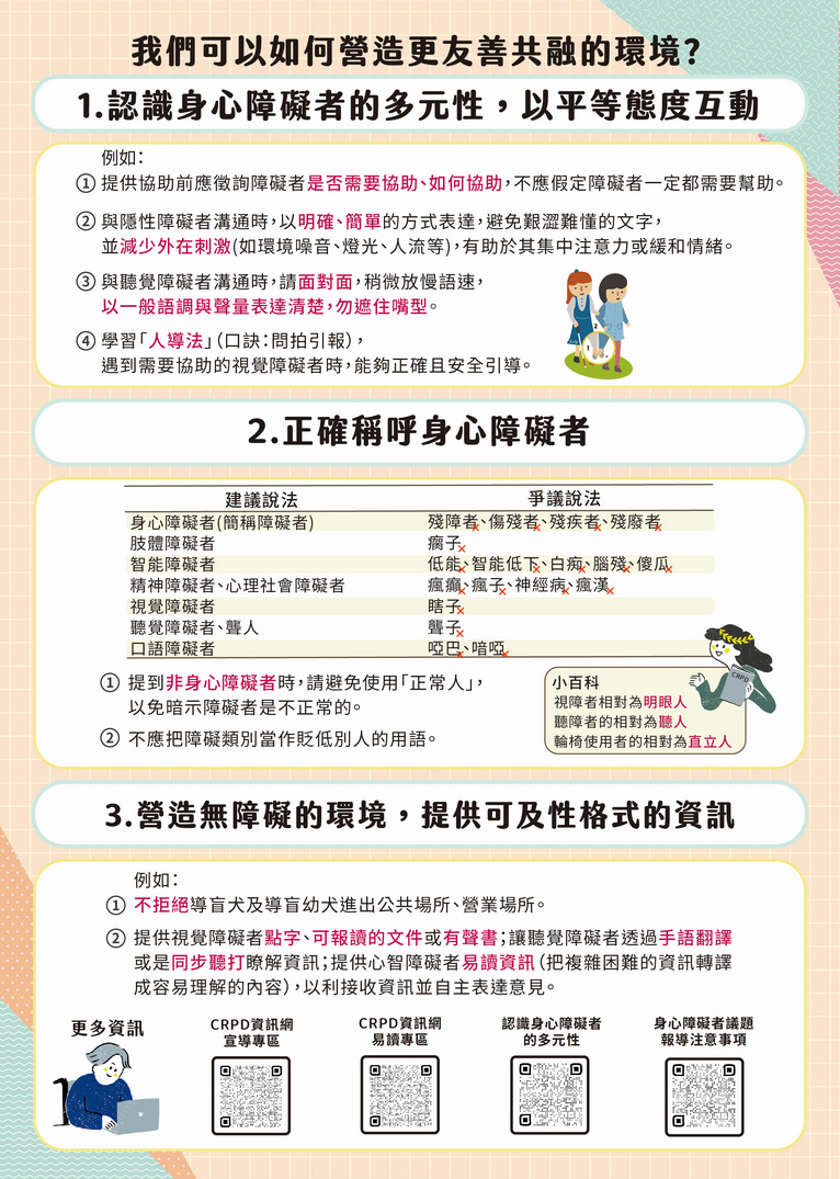 身心障礙者權利公約(CRPD)宣導摺頁